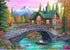Blueforest 1000 Piece Jigsaw Puzzle for Adults - Challenging Stone Bridge Cottage