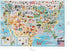 Puzzles for Adults 1000 Pieces - Illustrated US Map Puzzle, 100% Recycled Cardboard USA Jigsaw by bopster