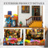 Roine Lxux 3D DIY Miniature Dollhouse Kits - Wooden Tiny Building Model Puzzle with LED Lights for Beginners - Craft