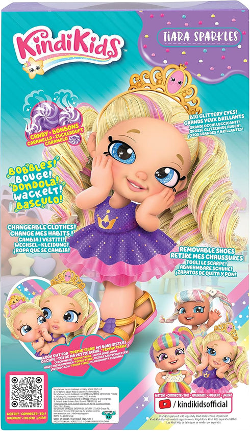 Kindi Kids Scented Sisters 10" Play Doll - Tiara Sparkles for Preschool Fun