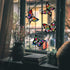 Outus 24 Sets 60 Butterfly Suncatchers Crafts Kit Butterfly Shaped Suncatchers with Pcs Colored Paper Stained Glass