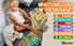 WOOODLIFY 7 Pack 2 3 4 5 7 2-5, Wooden Puzzles for Toddlers Years Old - Colorful Chunky Wood Peg Puzzles for Kids Ages