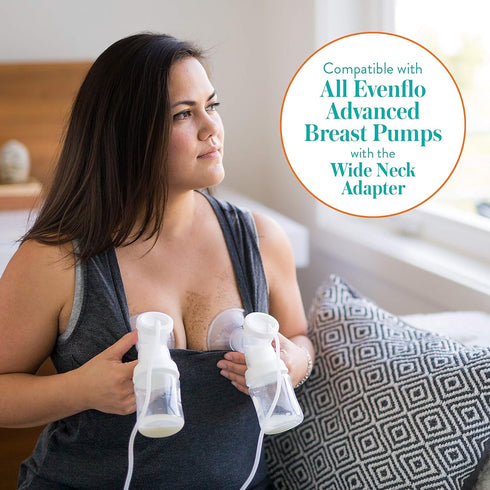 5 (Pack 6) Evenflo Feeding Premium Proflo Venting Balance Plus Wide Neck Baby, Newborn and Infant Bottles - Developed