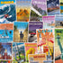 US States Vintage Poster Art 1000 Piece Jigsaw Puzzle with Landmarks from all 50 States