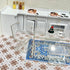 1/12 (1 4 SAMCAMI Dollhouse Furniture, Transparent Acrylic Dining Table with Chairs for Scale Dollhouse Kitchen, Cake