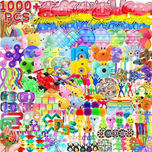 WEBROD 1000+ PCS Party Favors for Kids,Fidget Toys Pack,Valentines Stocking Stuffers, Birthday Gift,