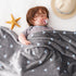 Bunnikins & Clover Lightweight Plush Flannel Baby Blanket, Super Soft for Boys and Girls, 30"x36"