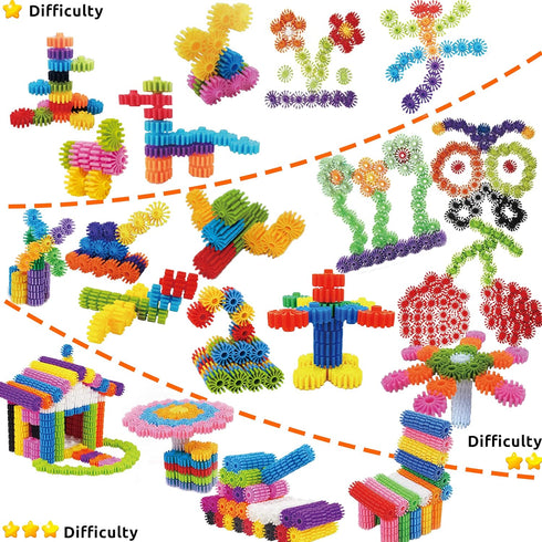RAINBOW TOYFROG 100 Piece Interlocking Gears Toys Kit with Tote - Colorful Manipulatives for Kids' Sensory Bin