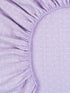 Organic Cotton Muslin Crib Sheet - Lavender Stars Design for Baby Comfort