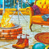 300 Piece Puzzles for Adults Large Piece - Jigsaw Puzzle for Kids Seniors - Northern Lights Lounge Cabin