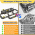 82pcs 3+Year Drofex Magnetic Tiles Road, Magnetic Building Blocks Construction Toys for Old Boys Girls, Kids Montessori