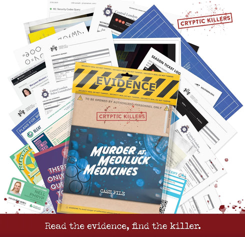 Cryptic Killers: Unsolved Murder Mystery Game - Cold Case Files Investigation for Parties & Date Nights