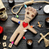 12 Set 2 10 7.87 Inch Jenaai Pcs Voodoo Doll Include Pcs Creepy Dolls with Pcs Skull Pins Soft Halloween Scary Creepy
