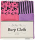One Grace Place Sassy Shaylee Burp Cloth, Black, Pink and Purple