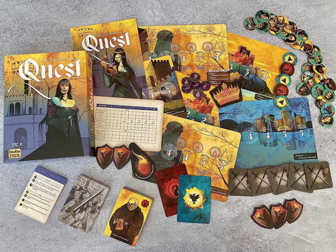 Quest - by Indie Boards and Cards - Social Deduction Board Game