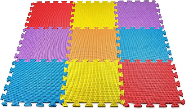 10-Piece Interlocking Floor Mats, Exercise Mat, Safety Play Floor Mat for Kids