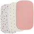 Onacosht Muslin Bassinet Sheets 3 Pack, 100% Cotton Baby Fitted Sheet 33"