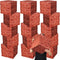 Mototo 16 Pieces 11.8 Inch Video Game Brick Boxes - Red Brick Party Favor Box for Comic Theme Party Decorations