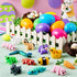 12Pcs 3D 8+) JOYIN Prefilled Easter Eggs with Mini Animals, Magic Toy, Easter Basket Stuffers for Boys & Girls, Easter