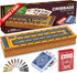 Cribbage Board Game Set with Storage Wooden 4 Track Cribbage Board for