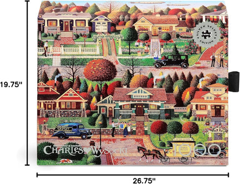 Buffalo Games Silver Select - Charles Wysocki Labor Day in Bungalowville - 1000 Piece Jigsaw Puzzle