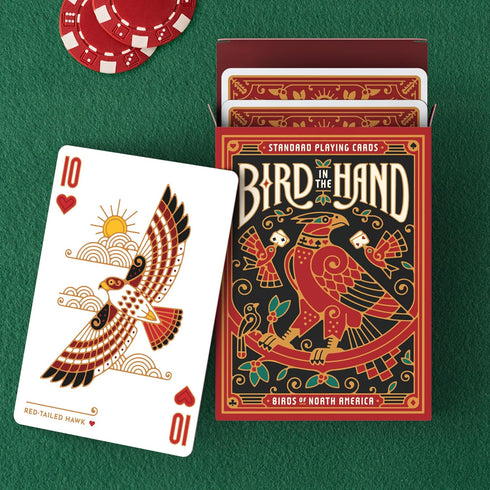 54 Underdog Games Bird in The Hand Themed Playing Cards | Pieces of Stunning Custom Art | Unique Bird on Every Card