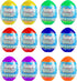 12 JOYIN Easter Egg Bubbles Wands for Easter Theme Party Favor Kids Seasonal Merriment Toys, Prefilled Eggs Hunt