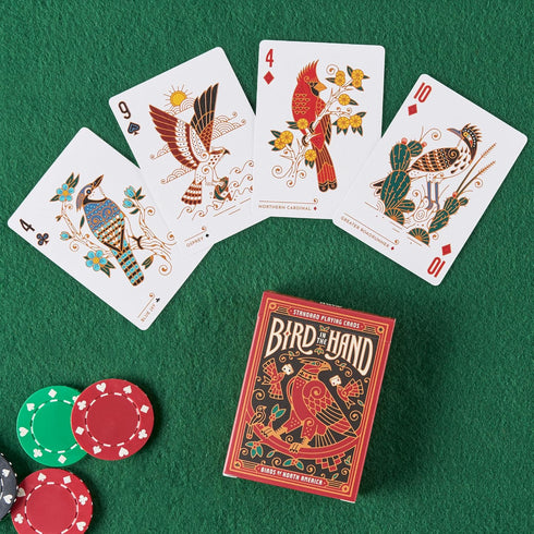 54 Underdog Games Bird in The Hand Themed Playing Cards | Pieces of Stunning Custom Art | Unique Bird on Every Card