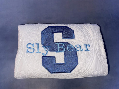 Monogrammed Personalized Baby Blanket Baby Quilt Blankets for Boys and Girls Embroidered Baby Gifts Chase