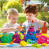 YIDESTARS 4lbs Kids(3-8) Sensory Play Kit: Sand Art & Ice Cream Toy - Colorful Sand,Molds,Tools,Sandbox w/Lid - Fun