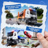 2 3 4 2-4 4 Pack 2 3 4 2 3 4 Vanvimen Tow Truck Toys for Year Old Boy, Trucks for Toddlers Years, Dump Crane Tow Truck