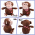 Hopearl Talking Monkey, Nodding Electric Interactive Animated Toy, Speaking Plush Buddy for Toddlers, 6.5''