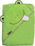 Frenchie Mini Couture Extra Large 40"x30" Absorbent Baby Hooded Towel, Green Frog