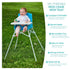 Regalo My Portable High Chair, Foldable High Chair for Babies & Toddlers, Indoor/Outdoor Baby Chair, Travel High Chair
