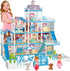 OCTERIC OCRETIC Doll House for Girls,13 Rooms Dollhouse with 2 Dolls, Lights, Figure,