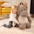 IKASA Giant Hippo Stuffed Animal - 30" Jumbo Plush Toy for Kids, Boys & Girls (Gray)