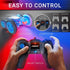 Force1 360 4WD 2.4GHz Tornado Blue LED Remote Control Car for Kids- Double Sided Driving Fast RC Cars Flips, Outdoor