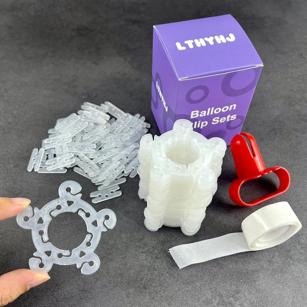 40 PCS Flower-Shaped Balloon Clips and 40PCS “H” Shaped Balloon Connectors for Arch, Column Stand, and Balloon Flowers