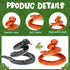 Meooeck 6 Pcs Snake Stuffed Animal, 31.5 Inch Plush Toy, Large Cobra Snake Plushies for Halloween Prank Props