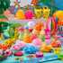60Pcs JOYIN Easter Eggs with Toys Stickers Inside, Prefilled Easter Eggs Hunt with Assorted Toys for Kids Boys Girls