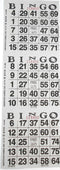 3 on White Bingo Paper Cards - 1000 Sheets - 3000 Cards