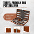 Backgammon 15 Inches Backgammon Sets Gammon Set Backgammon Set Premium Medium Brown - for Adults and Kids - Leatherette