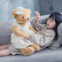 Oitscute Big Baby Teddy Bear with Cloth - Cute Stuffed Animal Soft Plush Toy 25" (White & Brown)