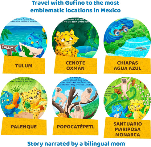 Bilingual Books for Toddlers 1-3, Interactive Sound Books for Toddlers, Electronic Toddler & Baby Books in English &