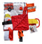 Baby Sensory Closed Ribbon Tag Lovey Blanket with Minky Dot Fabric, 14”X18” (Firefighter) - Teething & Security