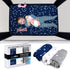 Fitted Pack n Play Sheets 3-Pack by GROW WILD - Baby Mini Crib Sheet for Boys or Girls, Soft Pack and Play Bedding Set, Premium Bassinet Fitted Sheets, Blue White Gray Stars Constellations by Grow Wild