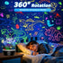Kids,2 1 Theme,2 MINGKIDS Night Light for in Rotating Projector Lamp with Dino&Vehicles Ways to Charge,Baby Night Light