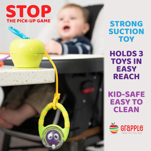 6-12 Grapple, the Baby Suction Cup Toy Holder for High Chair, Stroller and Teething Toys for Babies Months. One of Your