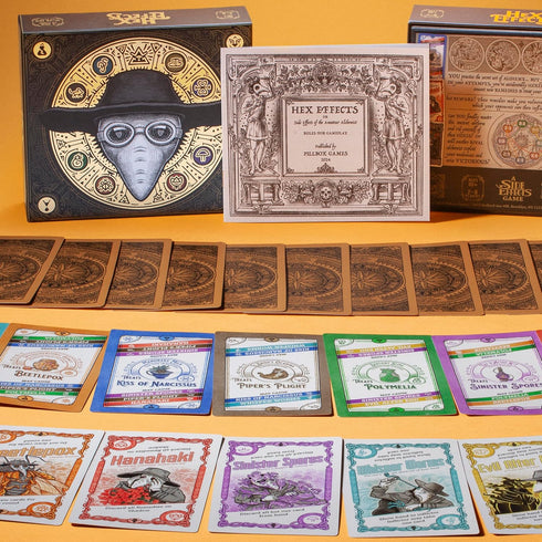 Pillbox 10+ 2-8 10-30 Hex Effects by Games | A Fast-Paced Card Game with Potions and disasters | Ages | Players |