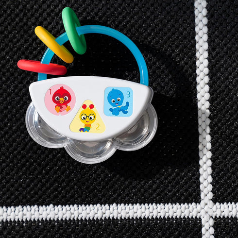 Baby Einstein Tiny Tambourine Musical Toy & Rattle, BPA Free, Take Along, Suitable for Age 3 Months+
